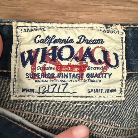 WHO. A.U American Vintage jeans • Men’s 34x32 - Picture 3 of 9